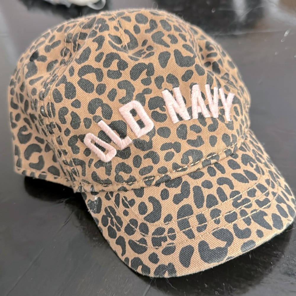 Childs Leopard Print Ball Cap